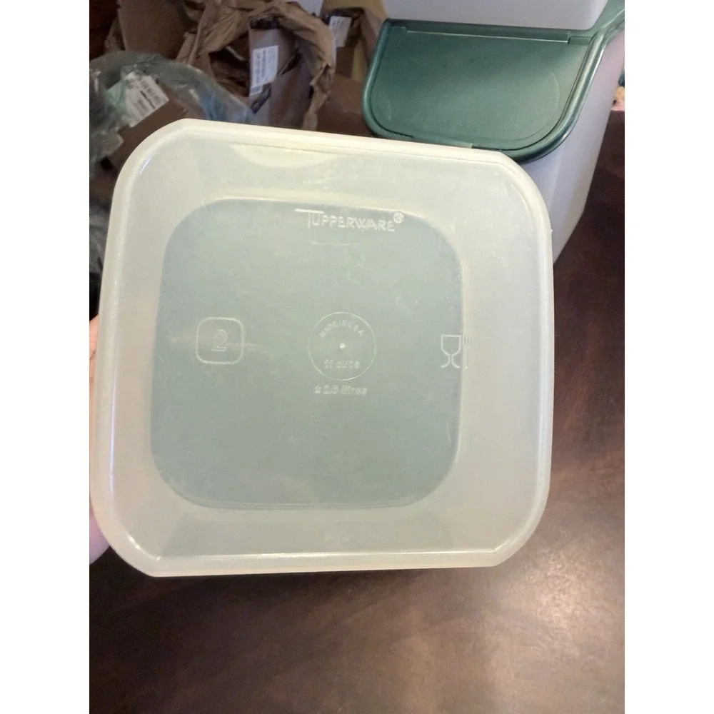 Tupperware Modular Mates Set Of Nine With Lids Green